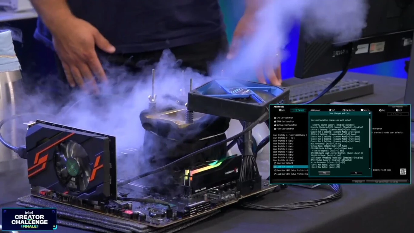 i9-13900K Achieves 8.2GHz, but it has to be rained on with liquid nitrogen to achieve it